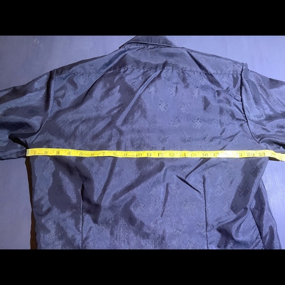 Wayne Scott | Men’s 1970s Short Sleeve Button Down Shirt | Size L 16-16.5 - Picture 4 of 6